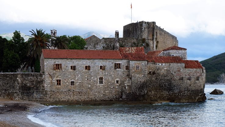 Ancient city of Budva by the water