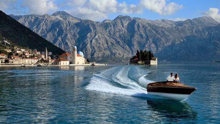 Boat sea island