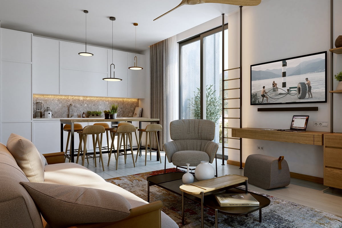 Boka place interior livingroom