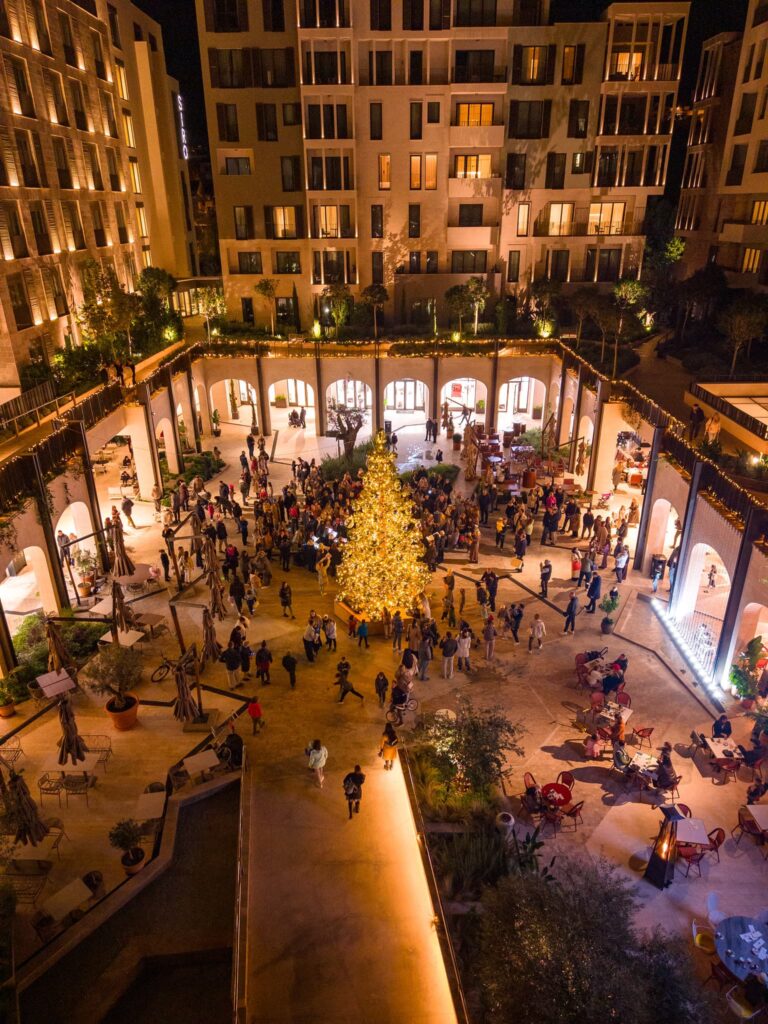 festive lighting ceremony